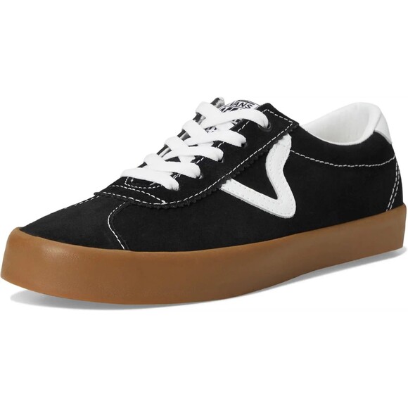 Vans Sport Low Shoe Black/Gum Boys Suede Men 4.0 Women 5.5 Classic New In Box - Picture 4 of 9